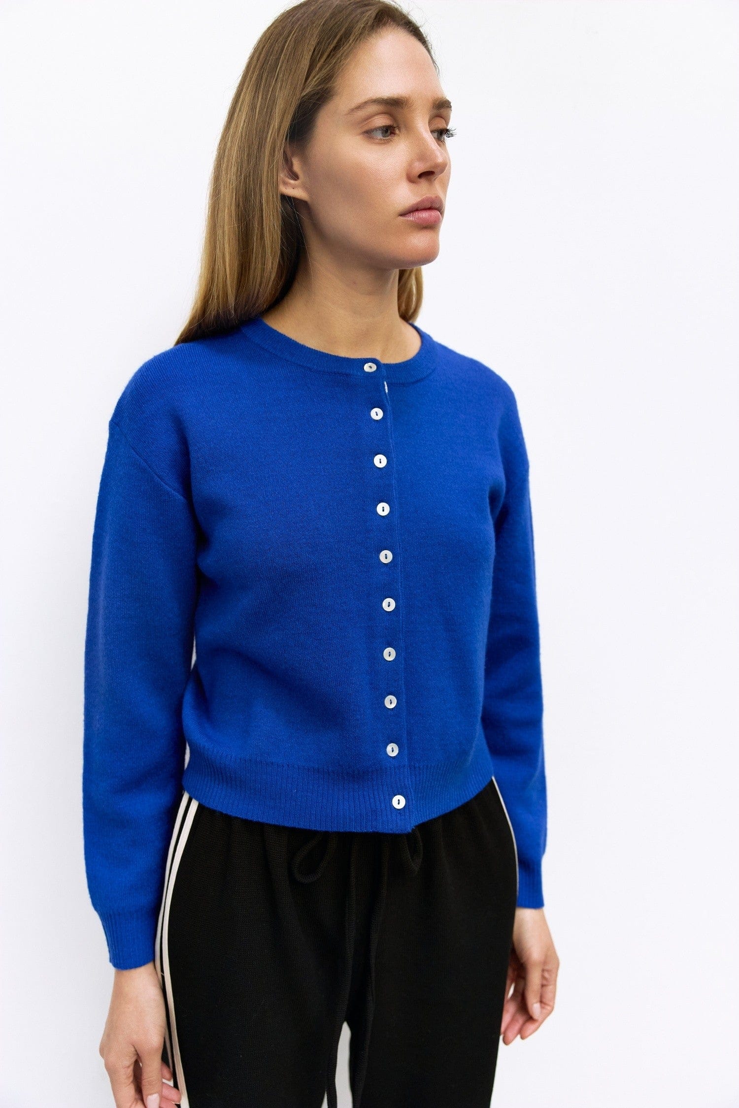 Malin Cardigan – Teal Poppy