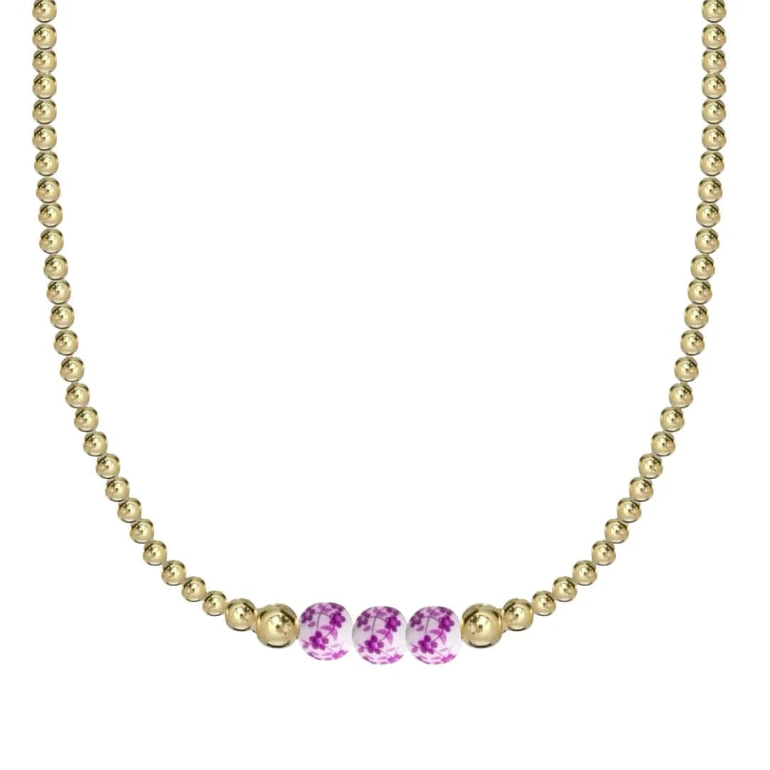 Bara Boheme Necklace Pink Bara Boheme Choker - Magnolia