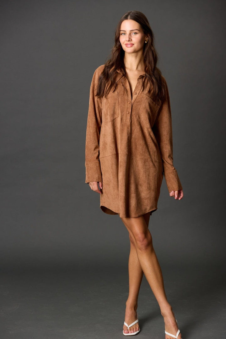 Before You Collection Dress Arlet Suede Short Dress
