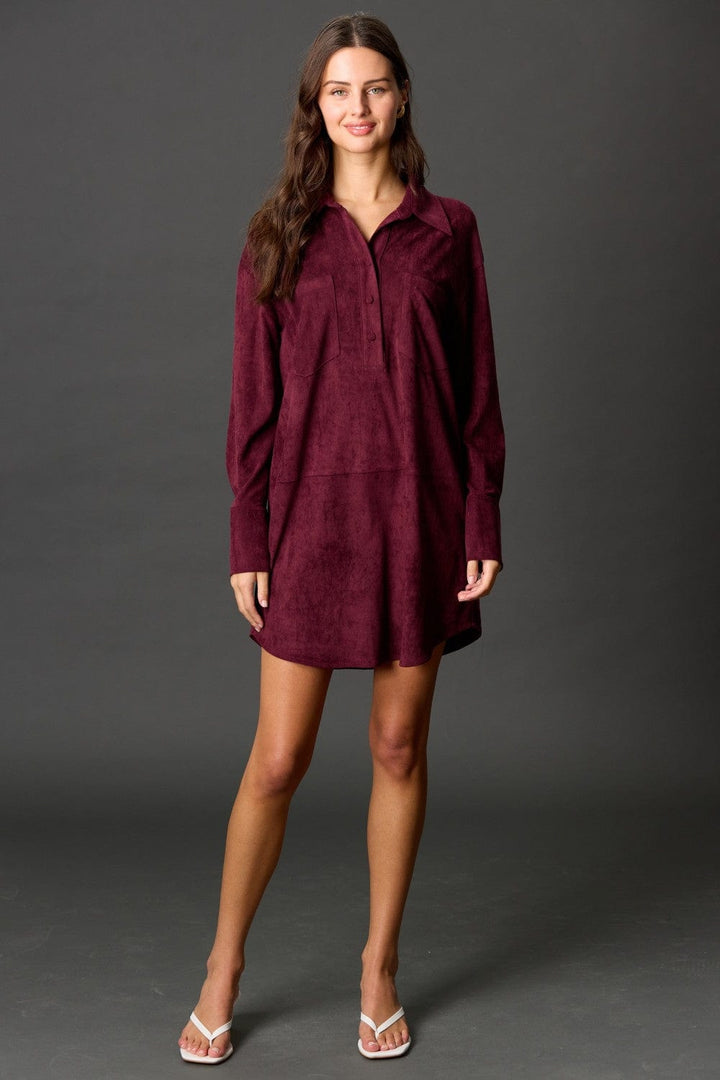 Before You Collection Dress Arlet Suede Short Dress