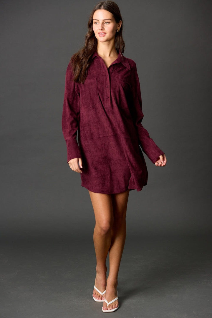 Before You Collection Dress Arlet Suede Short Dress