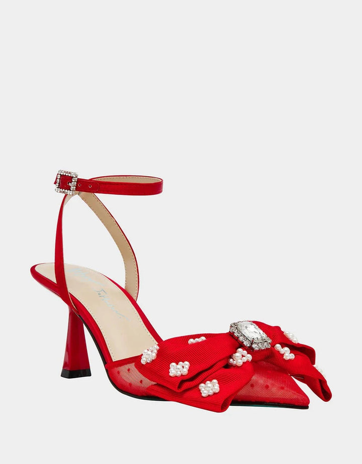 Betsey Johnson Sandal 6.5 Mark Red