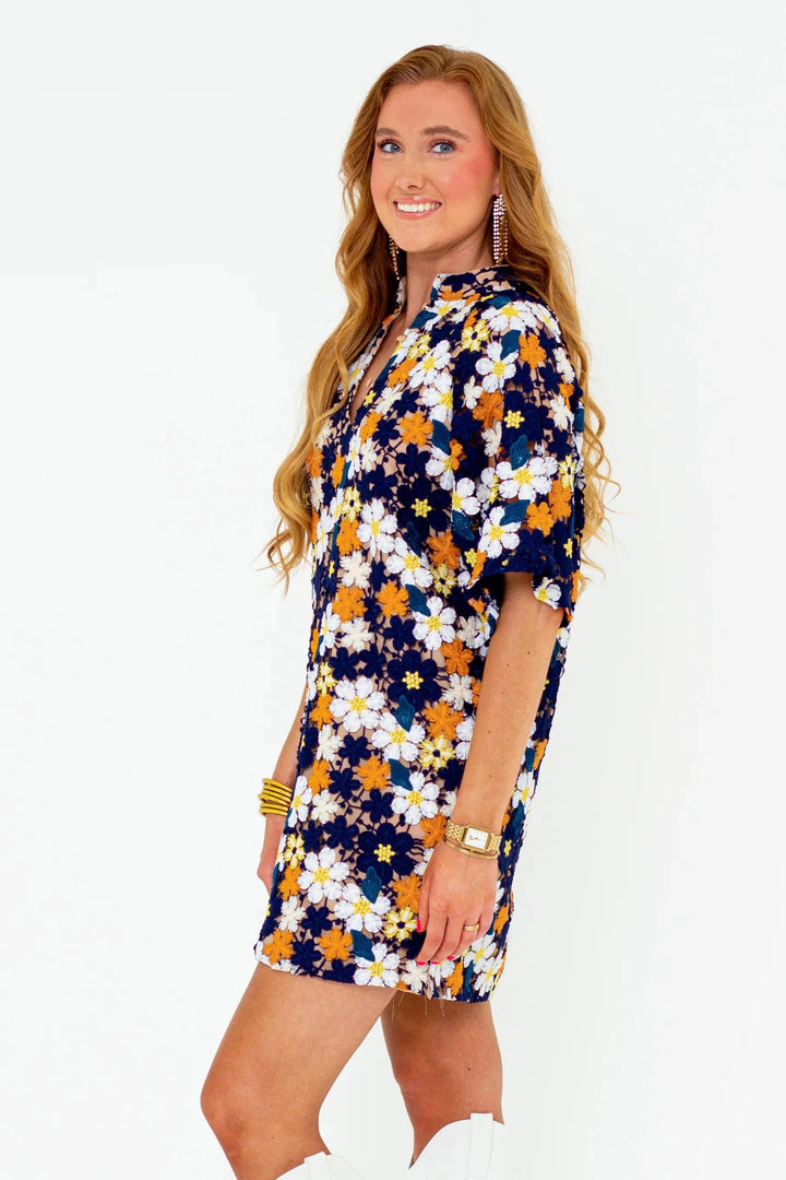 Buddy Love Dress Lulu Short Sleeve Mini Caftan