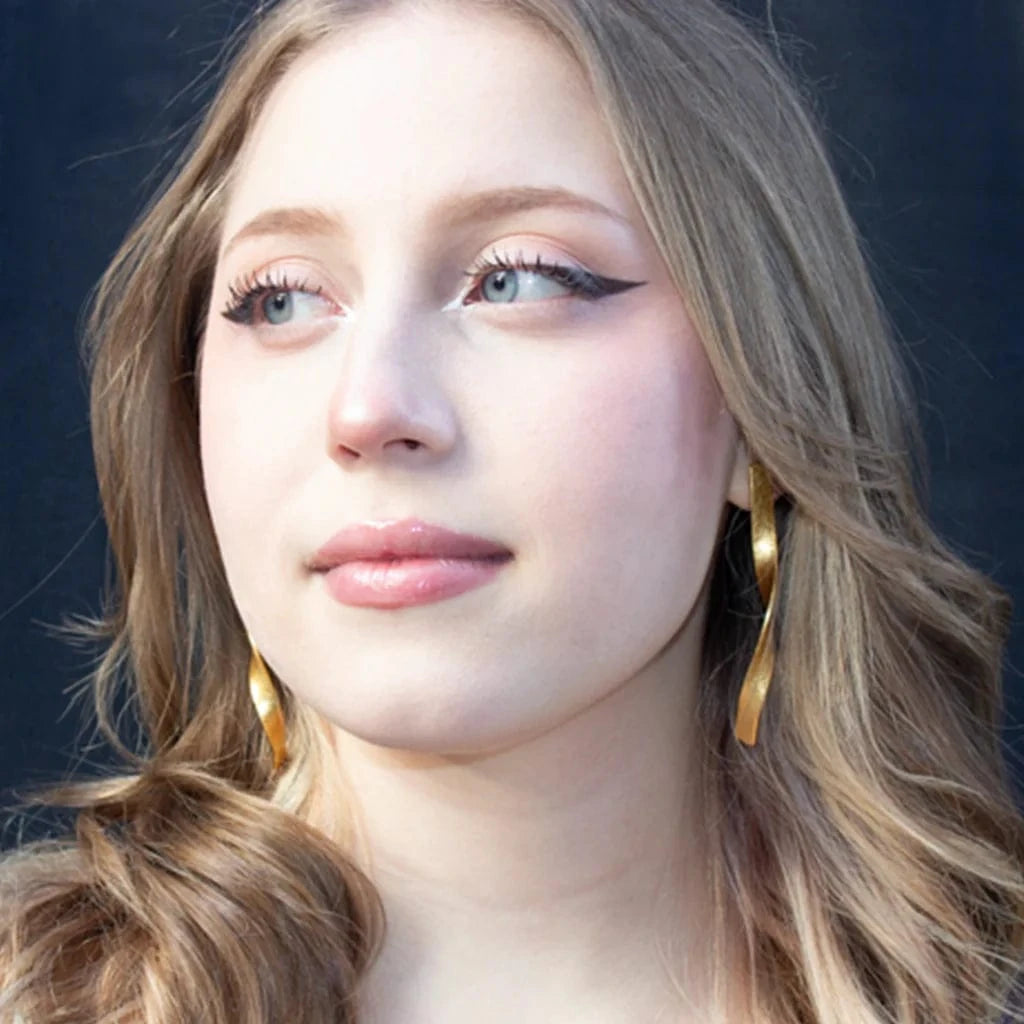 By Aris Earrings Swirl Post Earrings