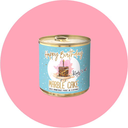 Cancake Food Blue / Marble Cancake Cake