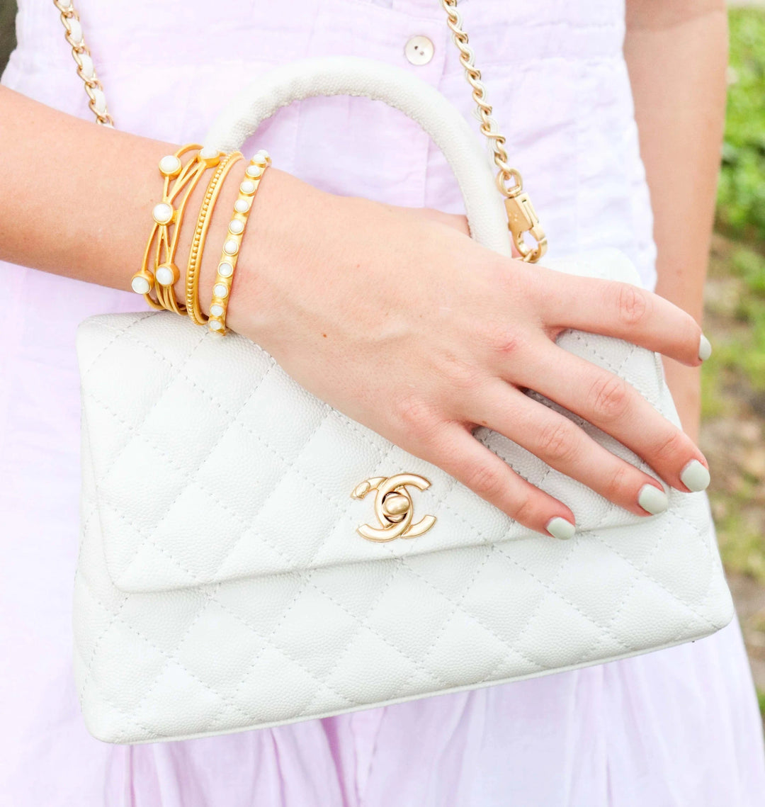 Christina Greene Bracelet Pearl Studded Cuff