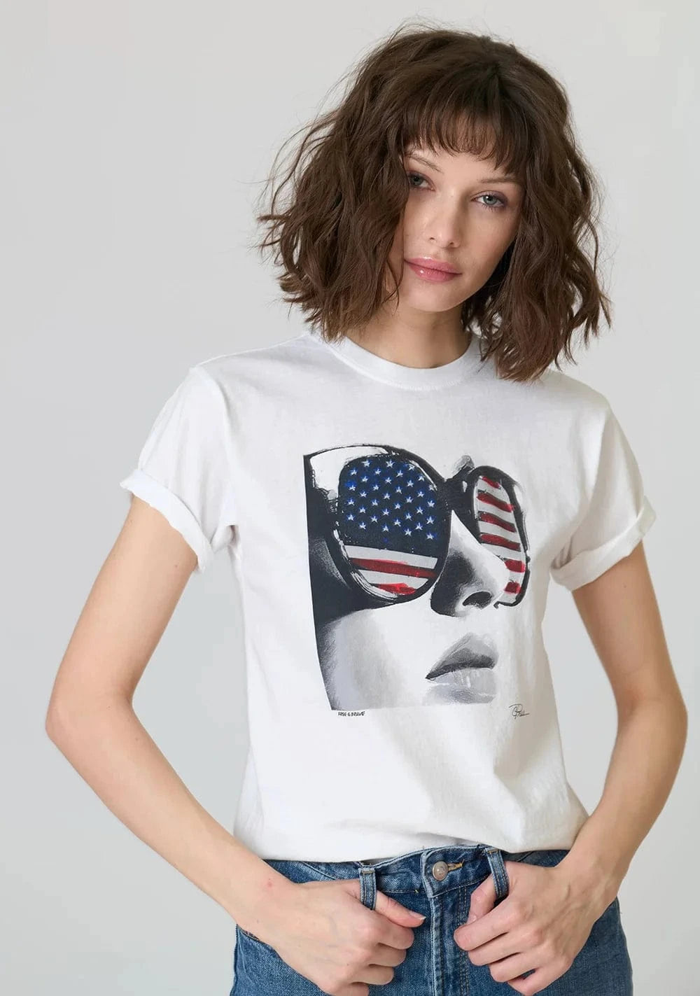 CPress Studio Graphic Tee Free & Brave Mushie Tee