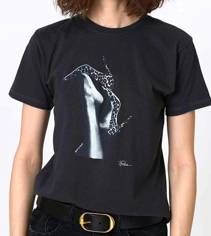 CPress Studio Graphic Tee Worn Black / S Rest & Play Mushie Tee