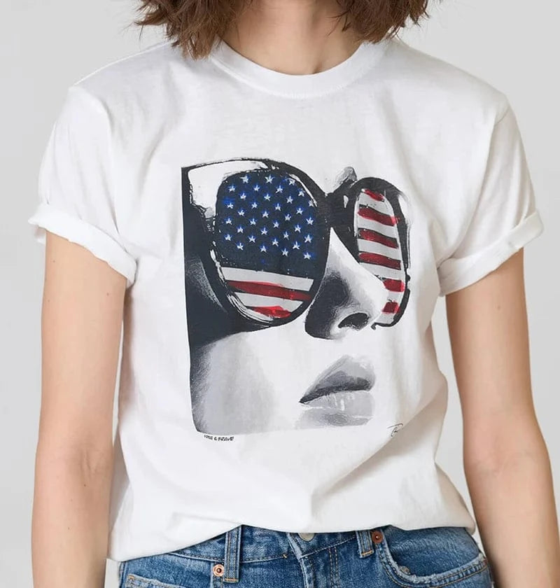 CPress Studio Graphic Tee Worn White / S Free & Brave Mushie Tee