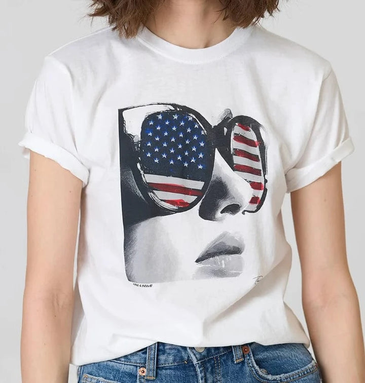 CPress Studio Graphic Tee Worn White / S Free & Brave Mushie Tee