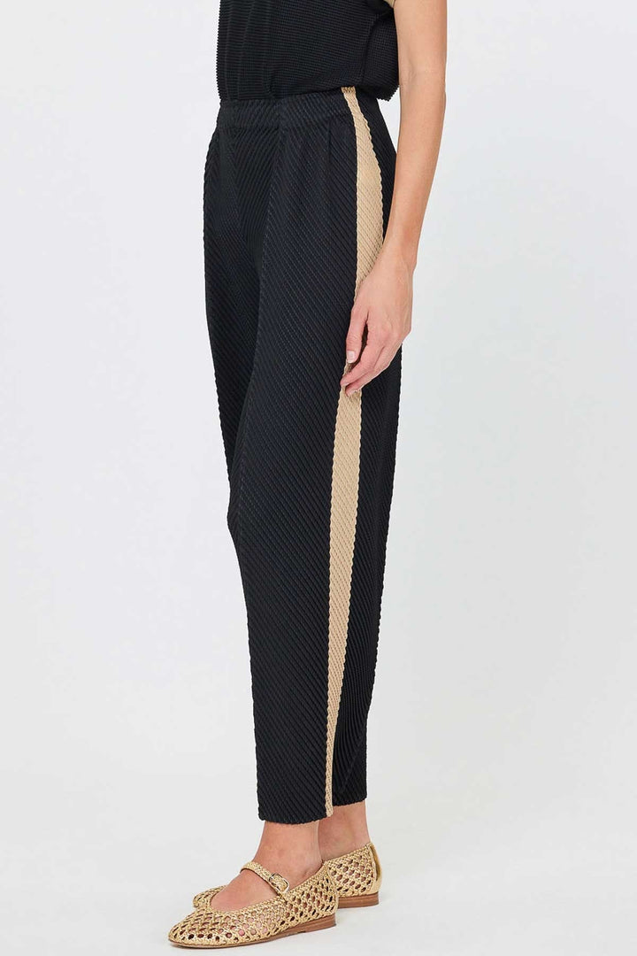 Current Air Pants Black Taupe / XS Lena Pleated Pants