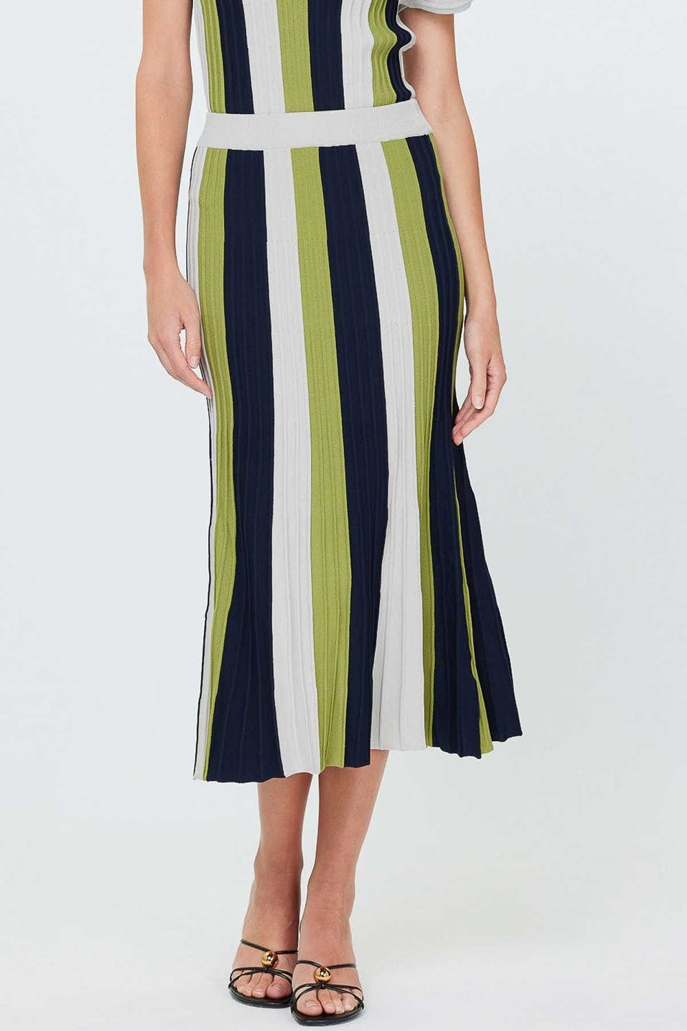 Current Air Skirt Navy Multi / XS Nylah Color Block Sweater Skirt