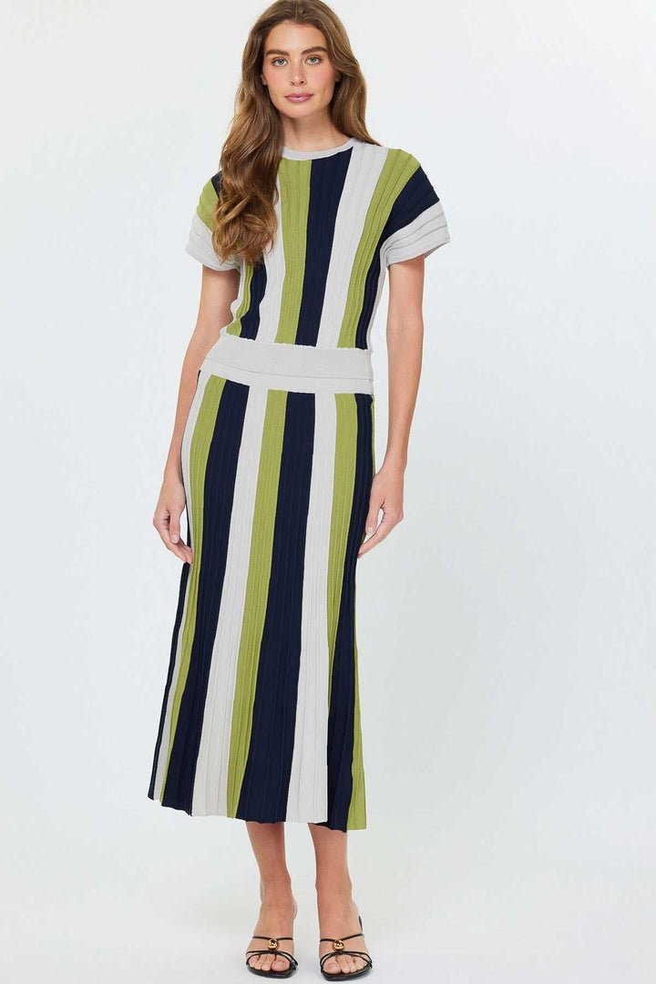 Current Air Skirt Nylah Color Block Sweater Skirt