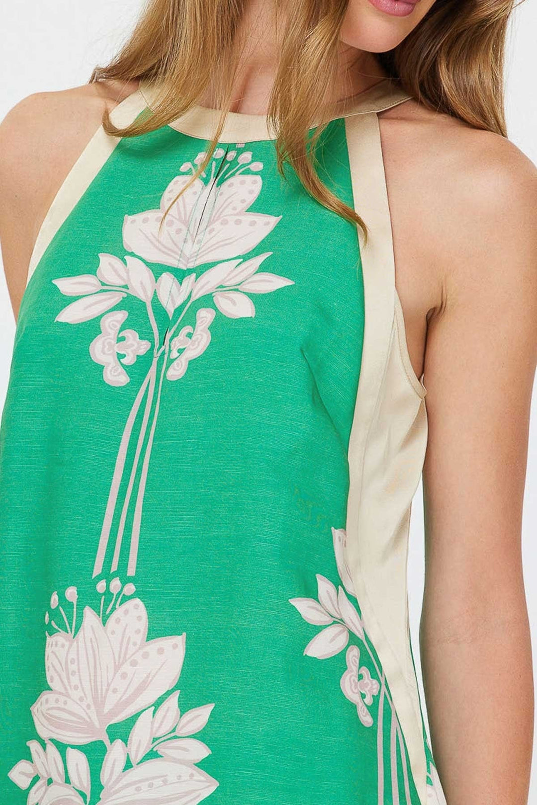 Current Air Top Maya Linen Halter Top