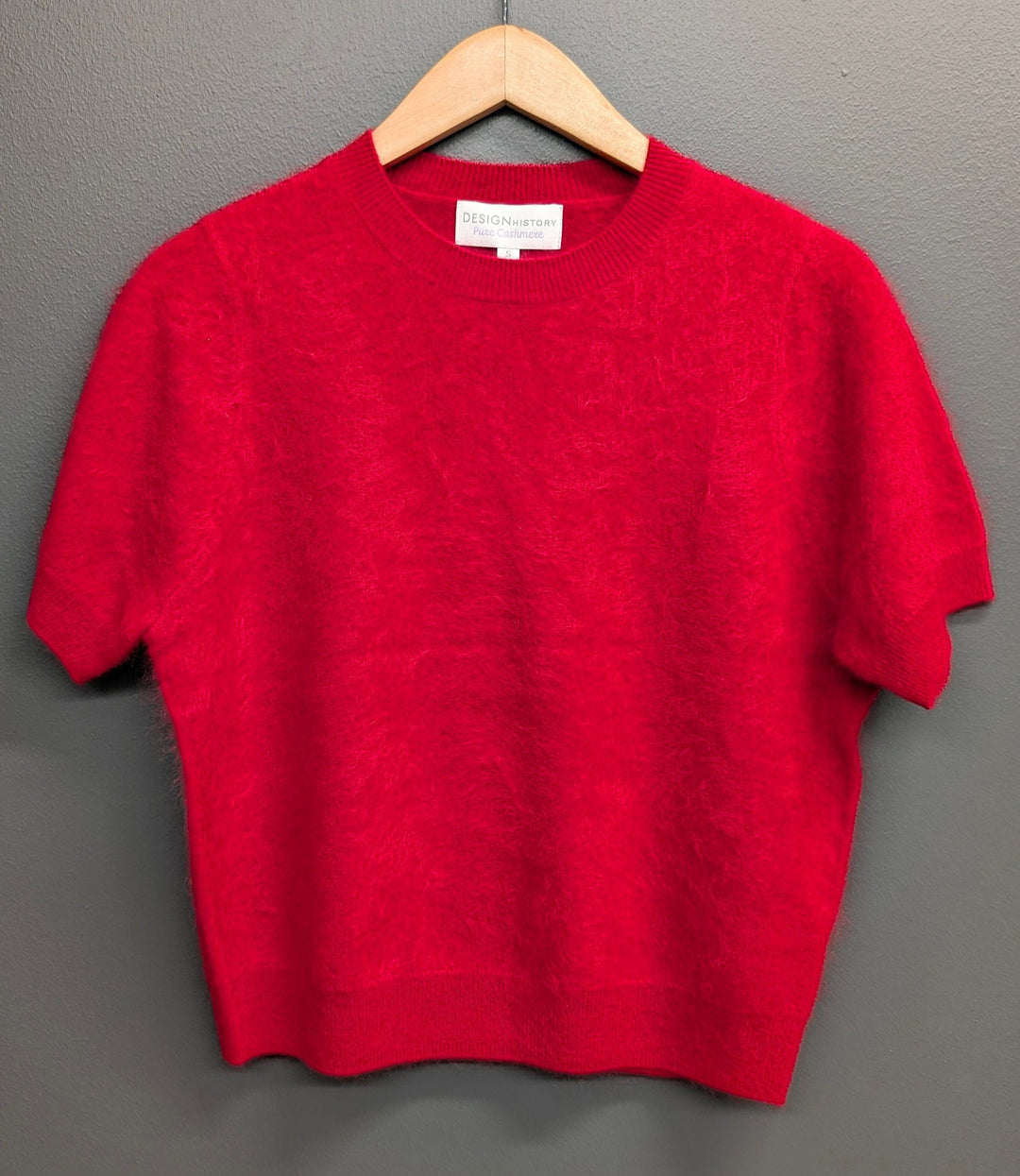 Design History Sweater Red / S Mimi Cropped Cashmere Sweater