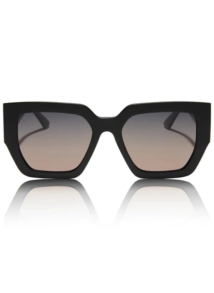 Dime Optics Sunglasses Orchid Gradient Polarized She's A 10 Matte Black Sunglasses