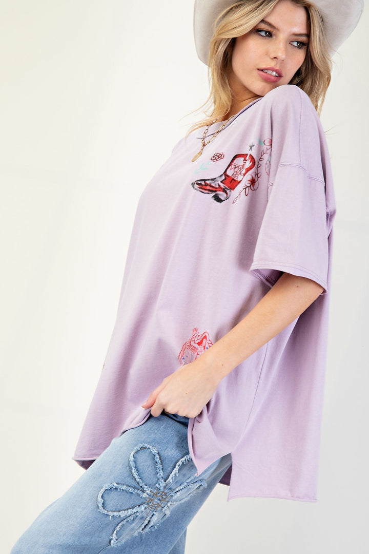 Easel Top Cora Jersey Top