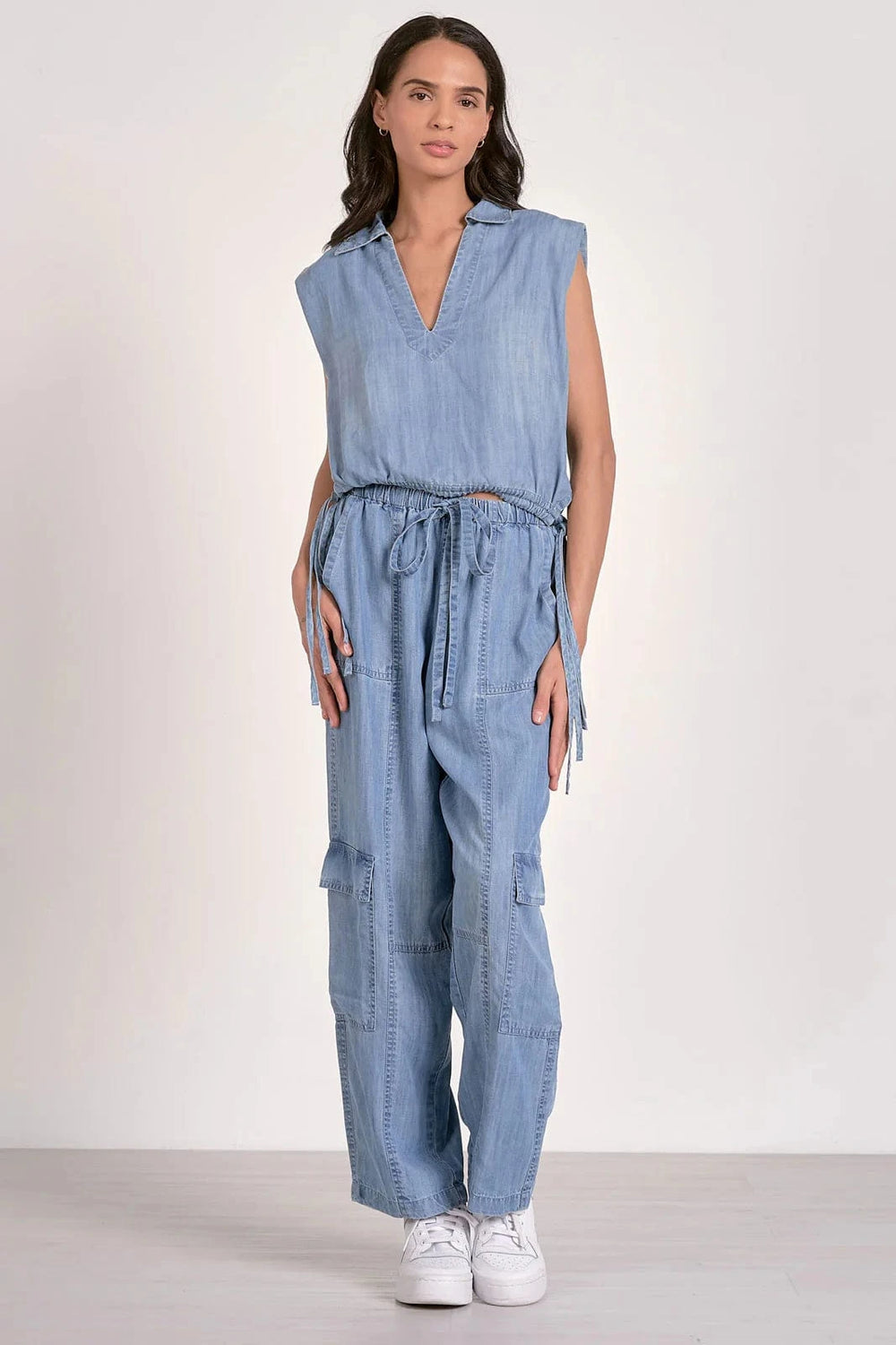 Elan Top Elena Collared Top