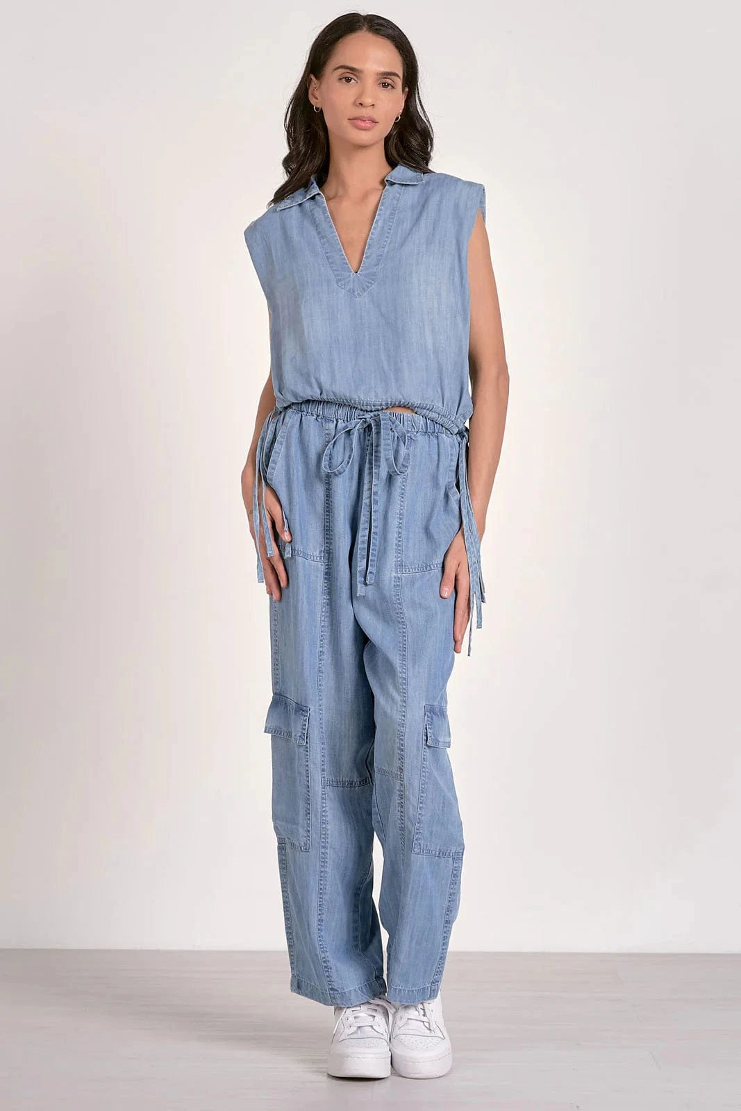 Elan Top Elena Collared Top