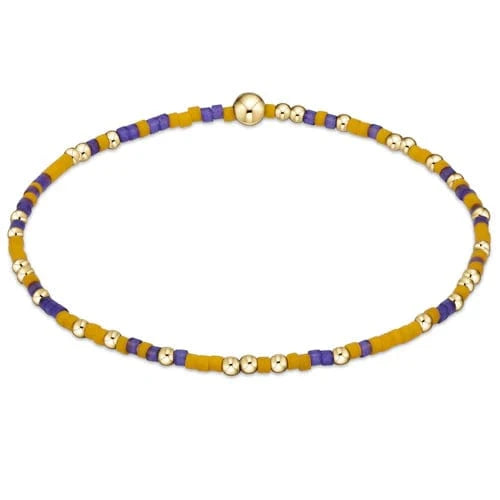 enewton Bracelet Gameday Hope Unwritten Bracelet - Deep Purple/Golden Yellow