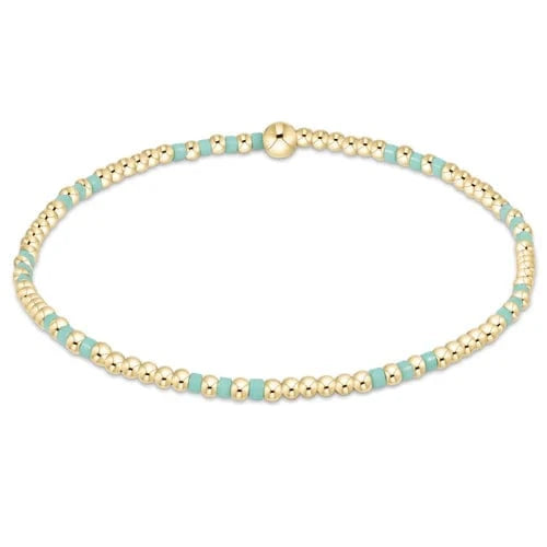 enewton Bracelet Hope Joy Pattern 2mm Bead Bracelet - Mint