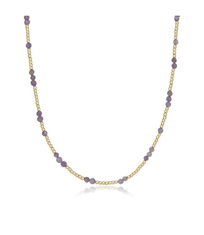enewton Necklace Hope Unwritten Gemstone 15" Choker Necklace - Amethyst