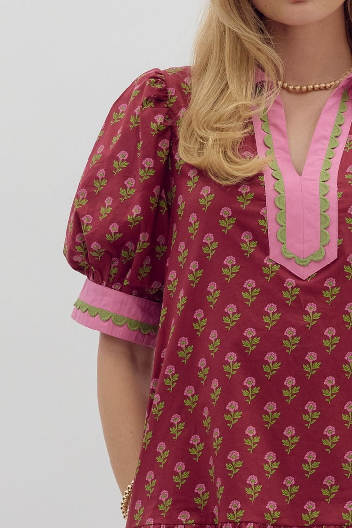 Entro Dress Alexis Floral Mini Dress