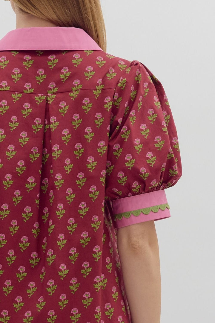 Entro Dress Alexis Floral Mini Dress