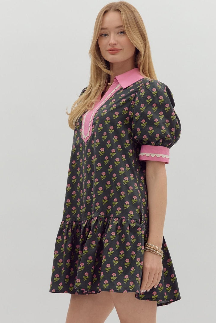 Entro Dress Alexis Floral Mini Dress