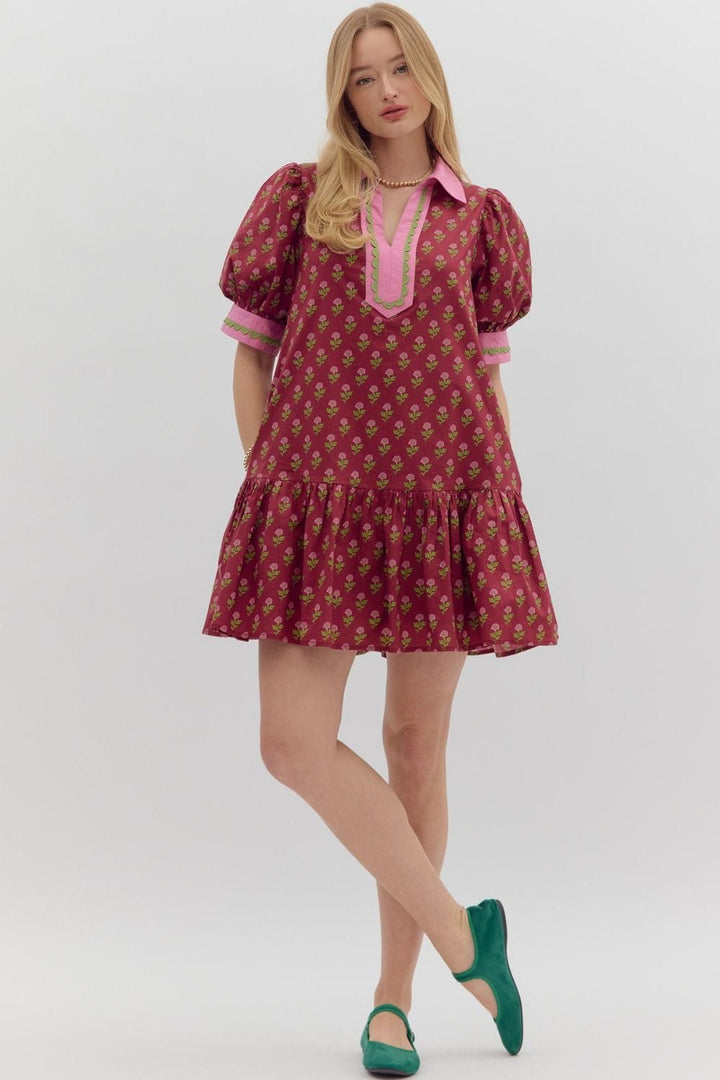 Entro Dress Alexis Floral Mini Dress