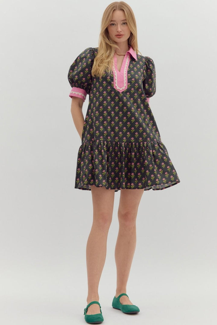 Entro Dress Alexis Floral Mini Dress