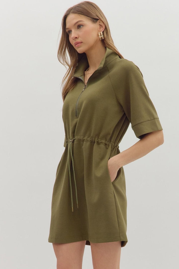 Entro Dress Josie Zip Front Dress