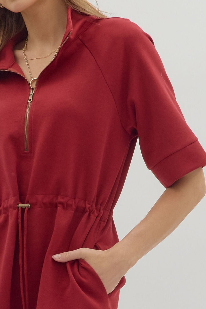 Entro Dress Josie Zip Front Dress