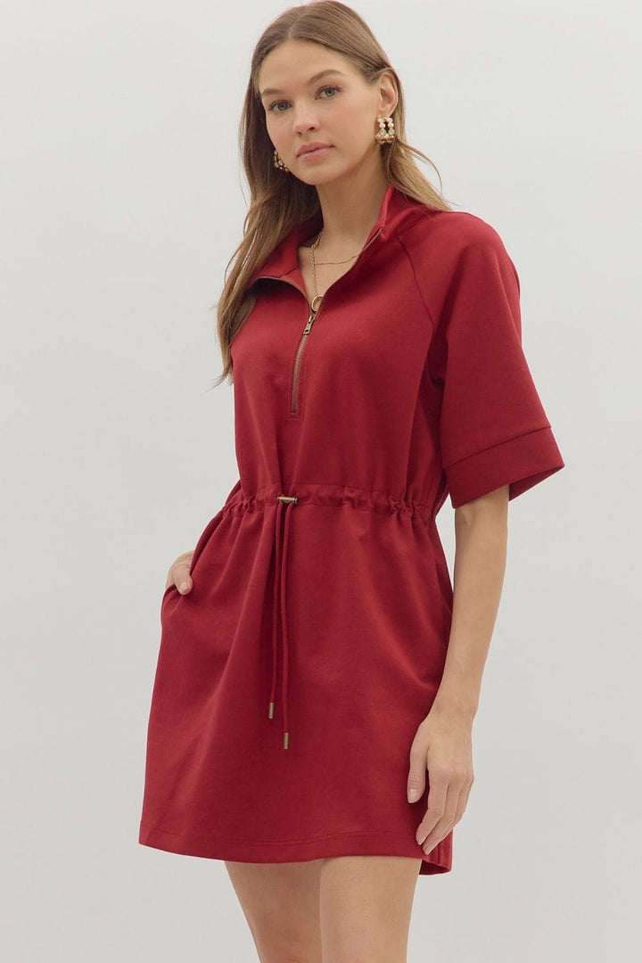 Entro Dress Josie Zip Front Dress