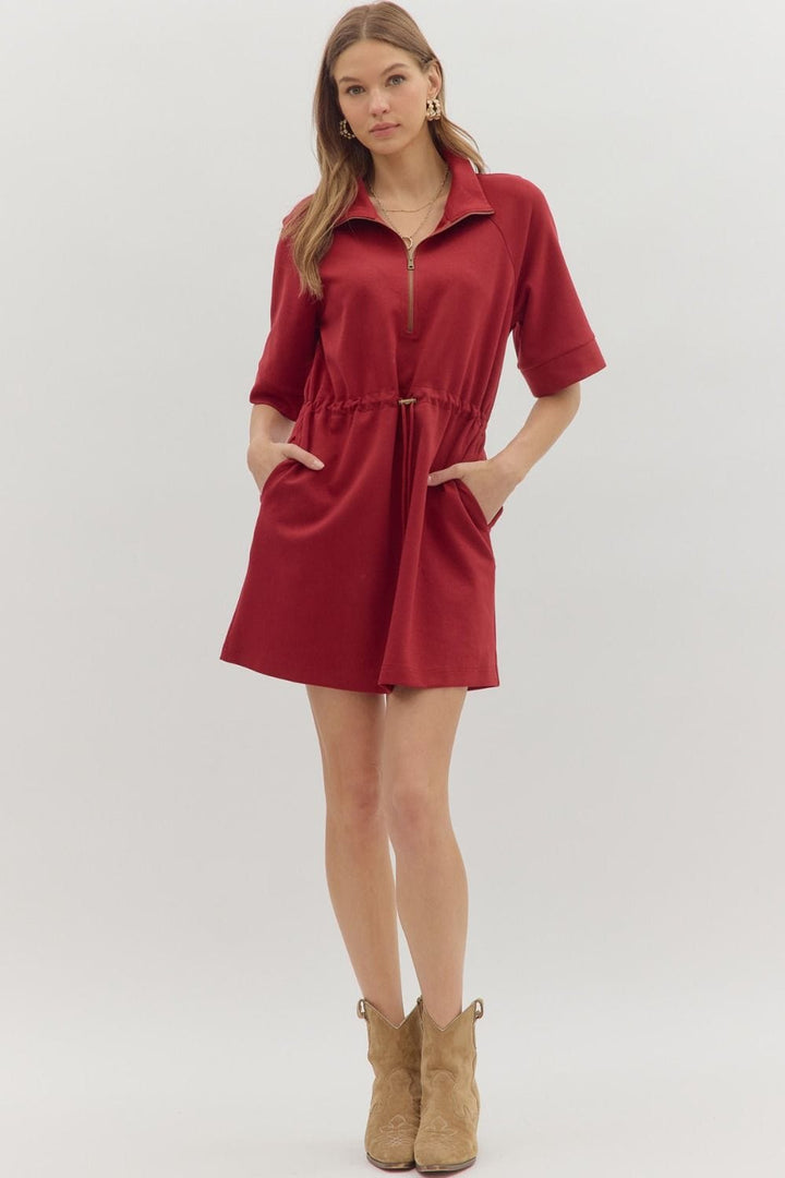 Entro Dress Josie Zip Front Dress