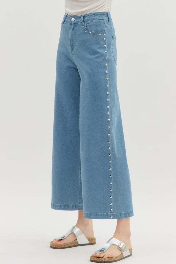 Entro Pants Light Blue / S Maisie Stud Pants