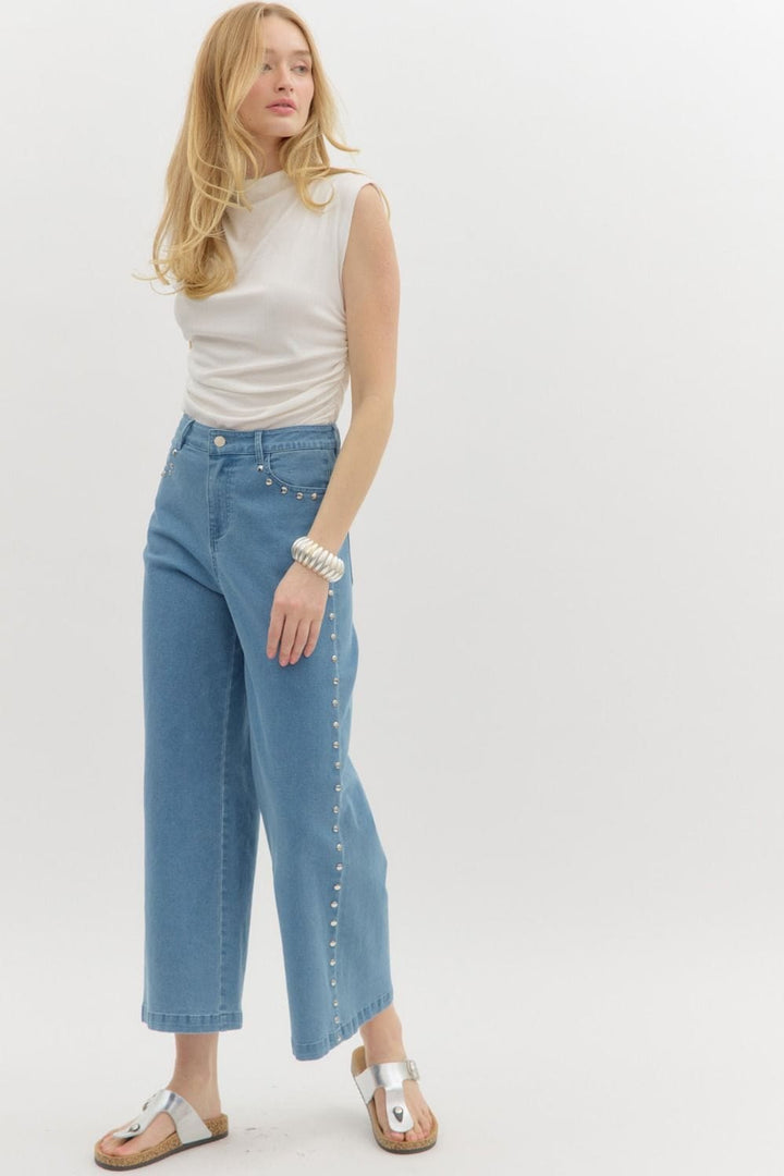 Entro Pants Maisie Stud Pants