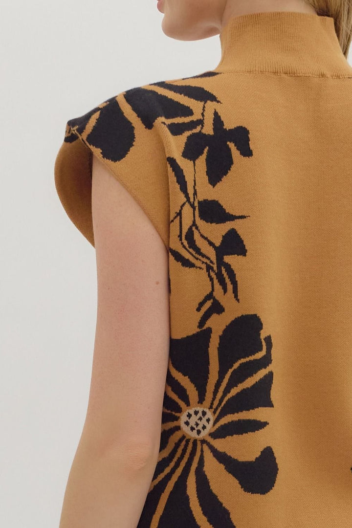 Entro Top Leah Floral Knit Top