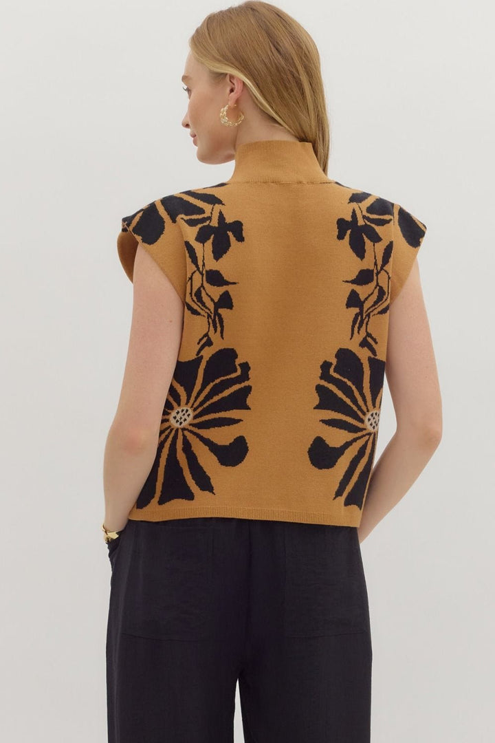 Entro Top Leah Floral Knit Top