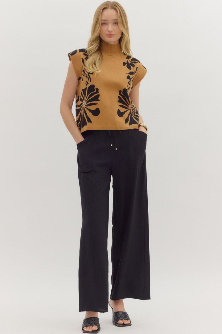 Entro Top Leah Floral Knit Top