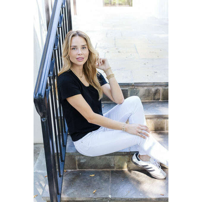 Erin Gray Tee Vintage Low-Key V-Neck Tee