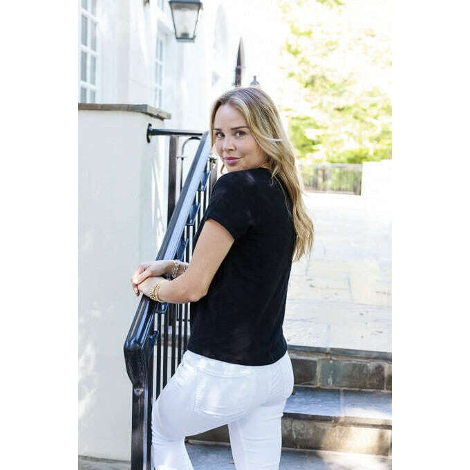 Erin Gray Tee Vintage Low-Key V-Neck Tee