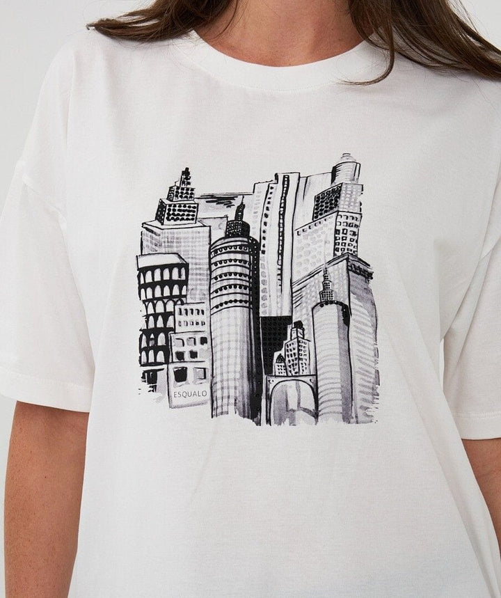 Esqualo Graphic Tee Esqualo Skyline Tee