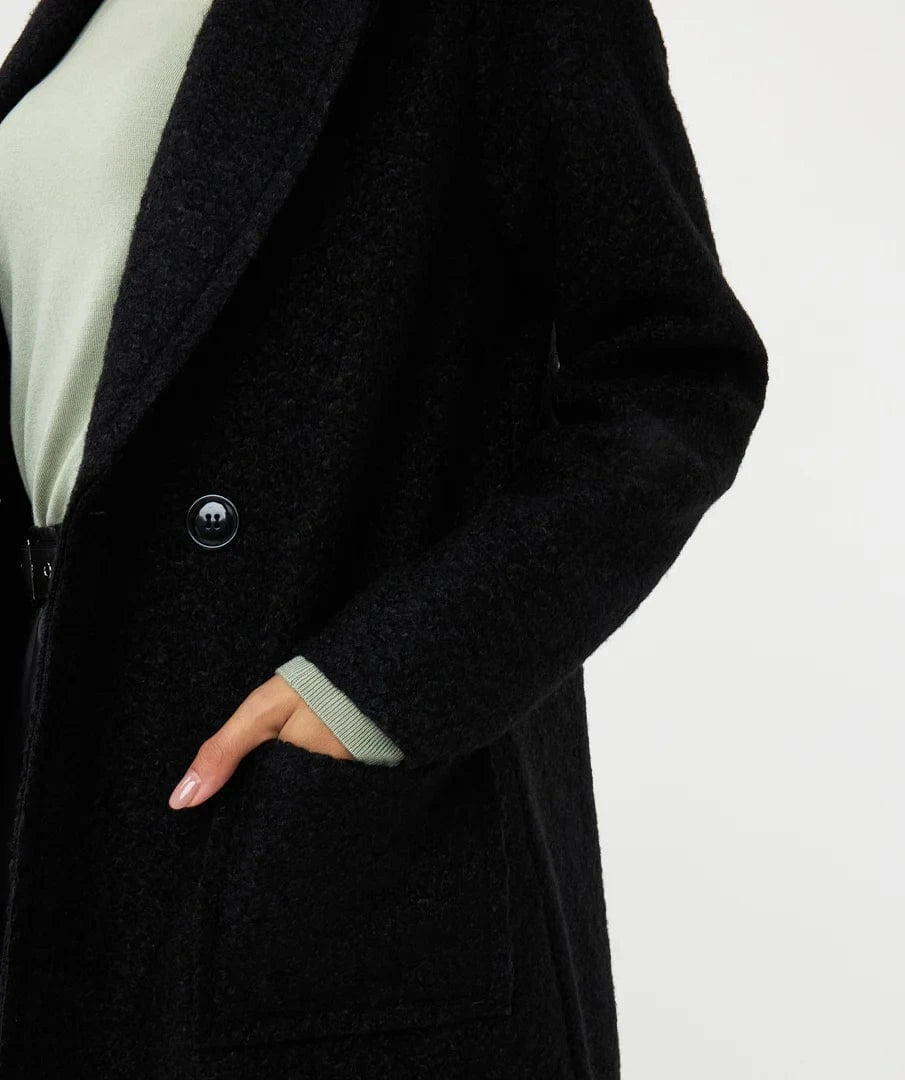 Esqualo Jacket Bloucle Knitted Long Cardigan