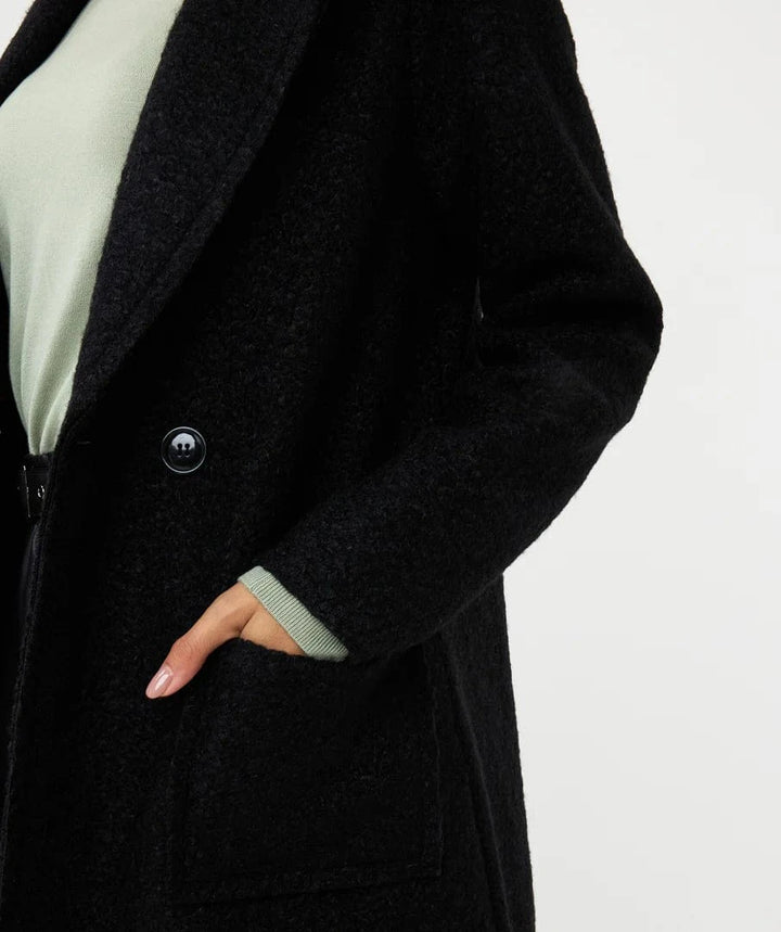 Esqualo Jacket Bloucle Knitted Long Cardigan