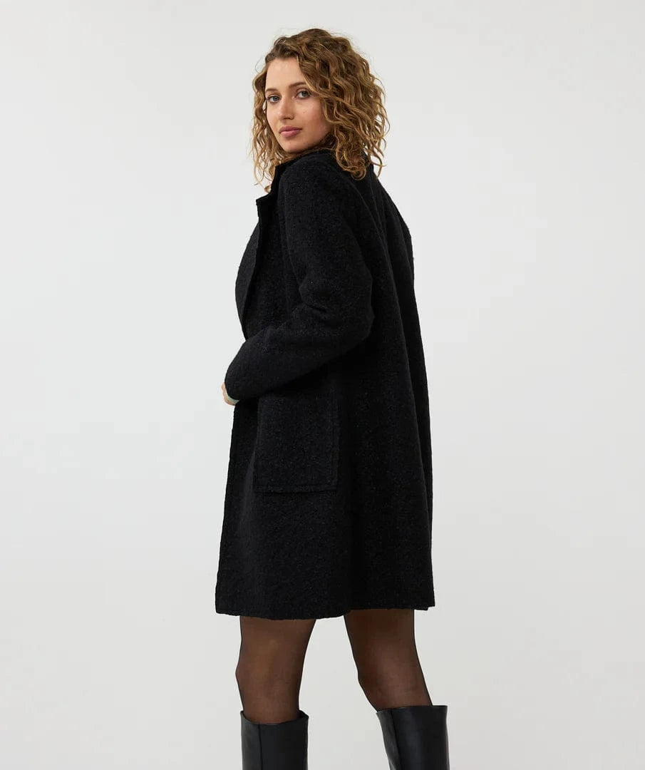 Esqualo Jacket Bloucle Knitted Long Cardigan