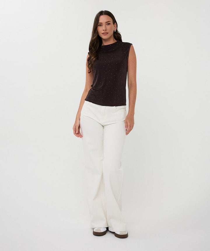 Esqualo Top Strass Top