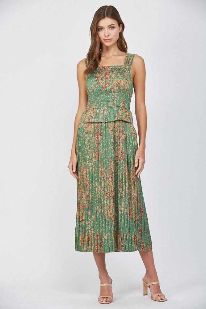Fate Dress Green Multi / S Emily Midi Dress
