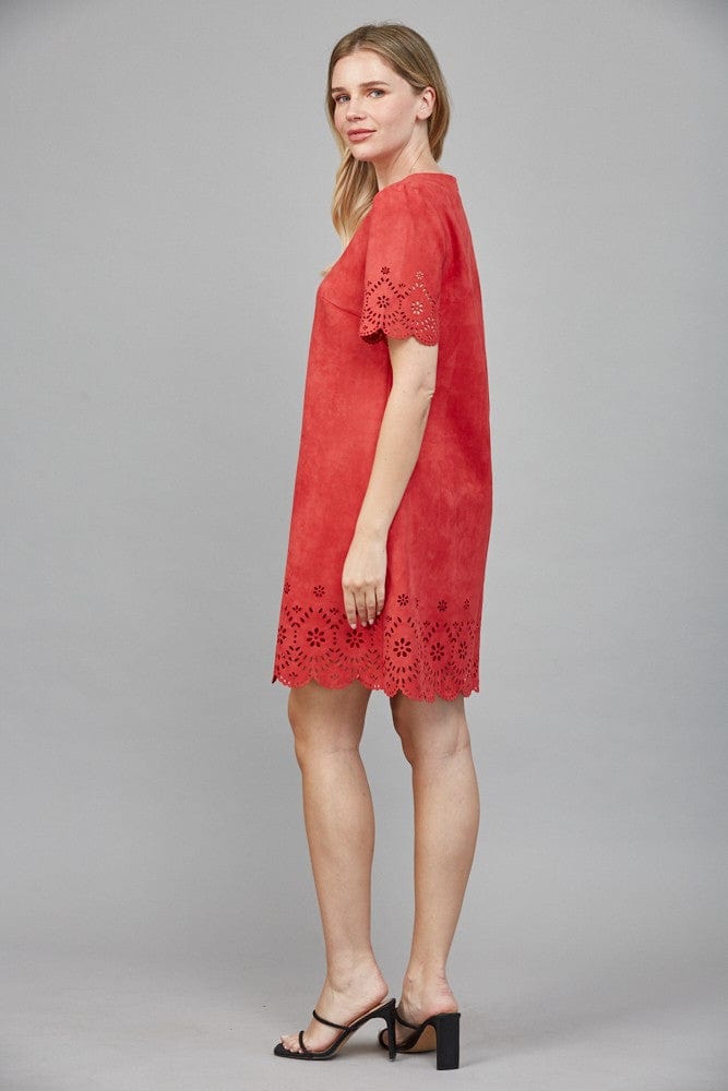 Fate Dress Maria Eyelet Suede Dress