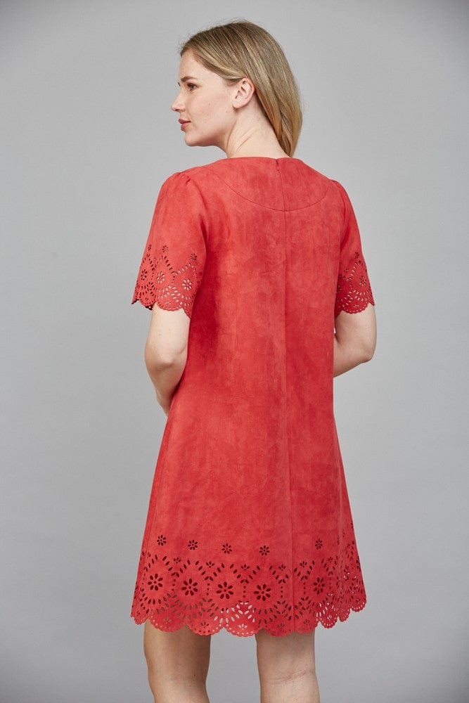 Fate Dress Maria Eyelet Suede Dress
